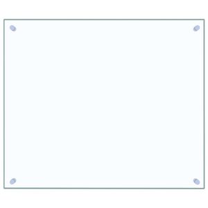 vidaXL Protector contra salpicaduras cocina vidrio templado 70x60 cm