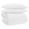 vidaXL Juego de Edred&oacute;n con almohada 3 uds. Pluma de pato