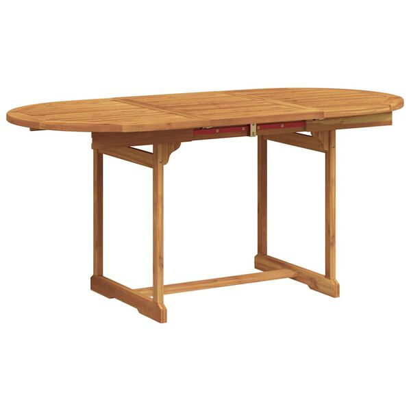 vidaXL Juego comedor de jard&iacute;n 7 pzas madera maciza acacia y textileno
