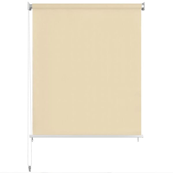 vidaXL Persiana enrollable de exterior 220x140 cm crema