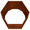 vidaXL Jardinera de acero corten oxidado 60x60x45 cm