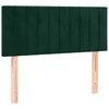 vidaXL Cabecero con LED de terciopelo verde oscuro 80x5x78/88 cm
