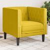 vidaXL Sill&oacute;n Chesterfield de terciopelo amarillo