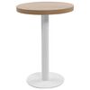 vidaXL Mesa de bistr&oacute; MDF marr&oacute;n claro 60 cm
