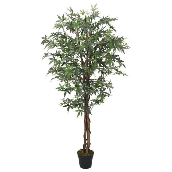vidaXL Arce artificial con 672 hojas verde 180 cm