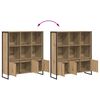 vidaXL Estanter&iacute;a para libros 2 pcs Roble Artesanal 99,5 x 30 x 108 cm