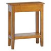 vidaXL Mesa consola con caj&oacute;n madera maciza de caoba 60x30x75 cm