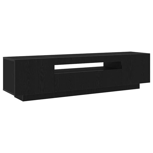 vidaXL Mueble de TV Negro 160 x 35 x 40 cm Madera de ingenier&iacute;a