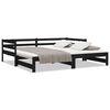 vidaXL Sof&aacute; cama extra&iacute;ble sin colch&oacute;n negro 80x200 cm