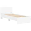 vidaXL Estructura cama con cabecero madera ingeniería blanca 75x190 cm