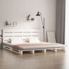 vidaXL Estructura de cama sin colch&oacute;n madera de pino blanca 140x200 cm