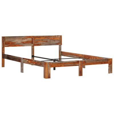 vidaXL Estructura de cama de madera maciza de sheesham 160x200 cm