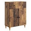 vidaXL Aparador con caj&oacute;n Madera envejecida 66 x 34,5 x 90 cm