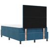vidaXL Cama tipo Box Spring Azul oscuro 120 x 190 cm Terciopelo