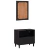 vidaXL Juego de Muebles de Ba&ntilde;o 2 pcs Madera de mango maciza