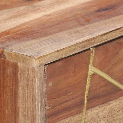 vidaXL Escritorio con cajones madera maciza de sheesham 100x55x75 cm