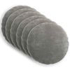 vidaXL Funda de almohada 6 uds. HEERLEN Gris oscuro &Oslash; 60 cm