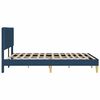 vidaXL Estructura de cama con cabecera Azul 160 x 200 cm tela