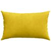 vidaXL Cojines de sofá 2 pcs Amarillo 50 x 30 cm Tela de pana