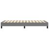 vidaXL Estructura de cama con somier tela gris oscuro 90x190 cm