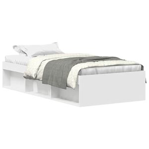 vidaXL Estructura de cama blanca 100x200 cm