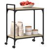vidaXL Carrito de cocina madera ingenier&iacute;a roble Sonoma 60,5x31x72,5cm