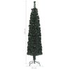 vidaXL &Aacute;rbol Navidad artificial estrecho soporte fibra &oacute;ptica 150 cm