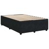 vidaXL Cama box spring con colch&oacute;n terciopelo negro 120x200 cm
