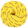 vidaXL Cuerda de barco polipropileno amarillo 16 mm 50 m