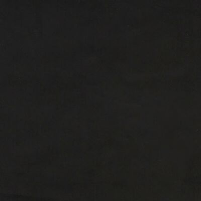 vidaXL Colchón de muelles ensacados terciopelo negro 120x200x20 cm