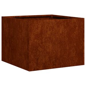 vidaXL Jardinera oxidada acero corten 40x40x30 cm