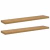 vidaXL Estante de pared 2 uds. Marr&oacute;n 120 x 23,5 x 3,8 cm