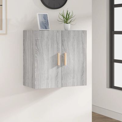 vidaXL Armario de pared madera contrachapada gris Sonoma 60x30x60 cm