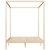 vidaXL Cama con dosel 2 cajones madera maciza pino 180x200 cm
