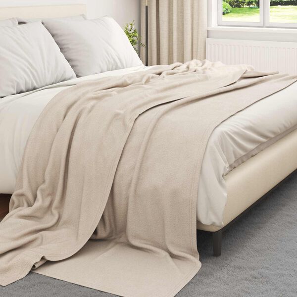 vidaXL Mantitas de Sof&aacute; 6 pcs Beige 240 x 220 cm Lana