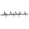 vidaXL Kit de herrajes para puertas correderas acero negro 213,5 cm