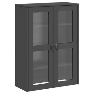 vidaXL Aparador superior VIKEN madera de ingenier&iacute;a gris antracita