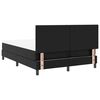 vidaXL Cama tipo Box Spring Negro 140 x 190 cm Cuero sint&eacute;tico
