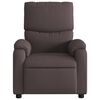 vidaXL Sillón reclinable eléctrico tela marrón oscuro