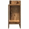 vidaXL Mesas auxiliares 2 uds con estante madera vieja 25,5x27x60 cm
