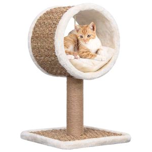 vidaXL &Aacute;rbol para gatos t&uacute;nel superior y juguete hierba marina 56 cm