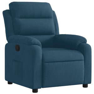 vidaXL Sill&oacute;n reclinable de terciopelo azul