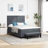 vidaXL Cama tipo Box Spring Gris oscuro 140 x 200 cm Terciopelo