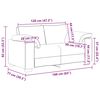 vidaXL Sof&aacute; Loveseat gris claro 160x77x82 cm terciopelo