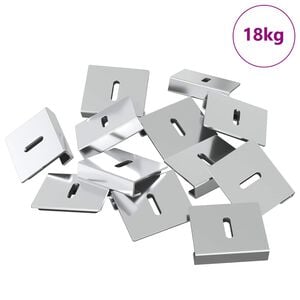 vidaXL Soporte para Sostener Espejo 340 N&iacute;quel 35 x 30 x 8,3 mm Acero