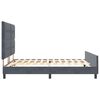 vidaXL Cama tipo Box Spring Gris oscuro 180 x 200 cm Terciopelo