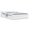 vidaXL Estructura de cama con cajones blanco 160x200 cm