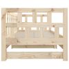 vidaXL Sof&aacute; cama extra&iacute;ble madera maciza de pino 2x(90x190) cm