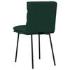 vidaXL Sillas de comedor 6 unidades terciopelo verde oscuro