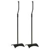 vidaXL Soporte universal para altavoz 2 unidades negro